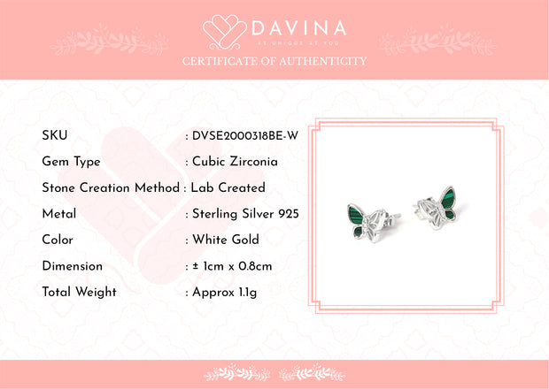 DAVINA Ladies Effie Earrings Silver Color S925