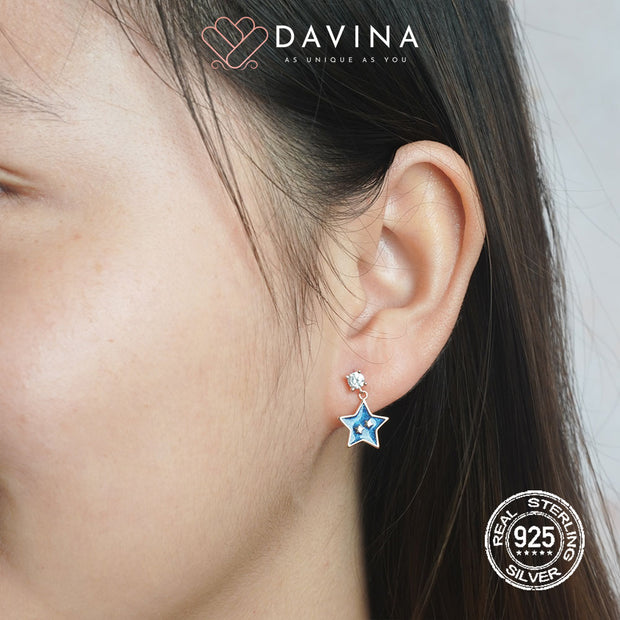 DAVINA Ladies Charemon Earrings Rose Gold Color S925