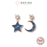DAVINA Ladies Charemon Earrings Rose Gold Color S925