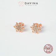 DAVINA Ladies Niella Earrings Rose Gold Color S925