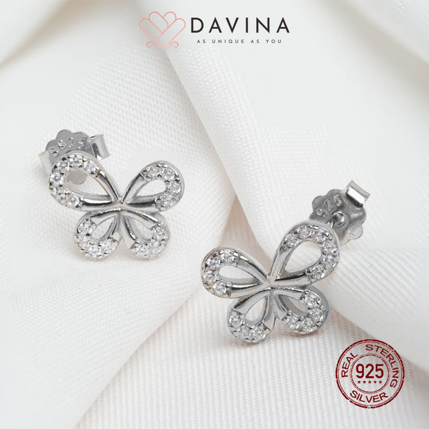 DAVINA Ladies Flappy Earrings Silver Color S925