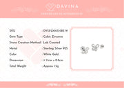 DAVINA Ladies Flappy Earrings Silver Color S925