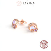 DAVINA Ladies Moonlight Earrings Rose Gold Color S925