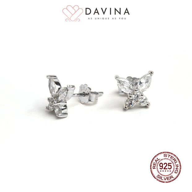 DAVINA Ladies Lukey Earrings Sterling Silver 925