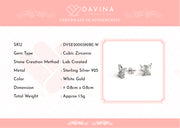 DAVINA Ladies Lukey Earrings Silver Color S925