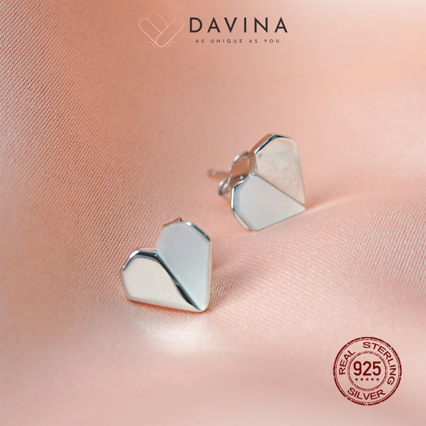 DAVINA Ladies Lofey Earrings Silver Color S925