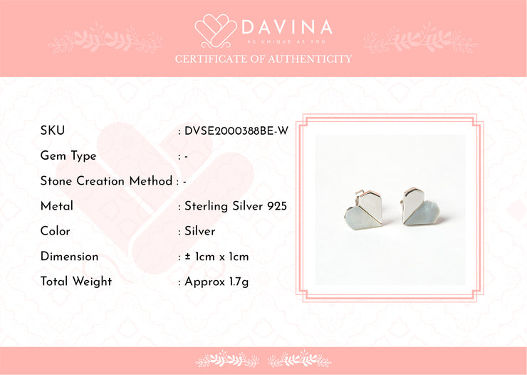 DAVINA Ladies Lofey Earrings Sterling Silver 925