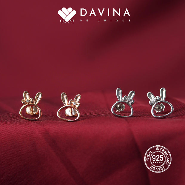 DAVINA Ladies Rarita Earrings Silver Color S925