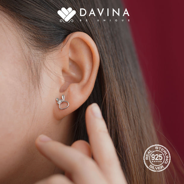 DAVINA Ladies Rarita Earrings Silver Color S925