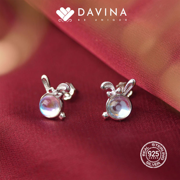 DAVINA Ladies Maggie Earrings Silver Color S925