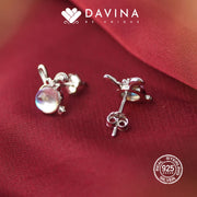 DAVINA Ladies Maggie Earrings Silver Color S925