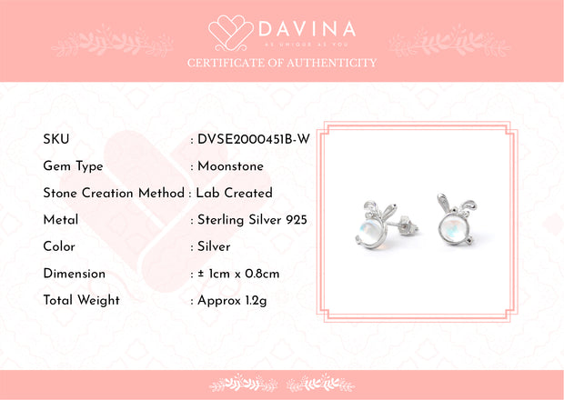 DAVINA Ladies Maggie Earrings Sterling Silver 925