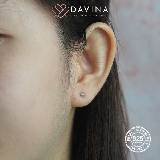 DAVINA Ladies Onie Earrings Sterling Silver 925
