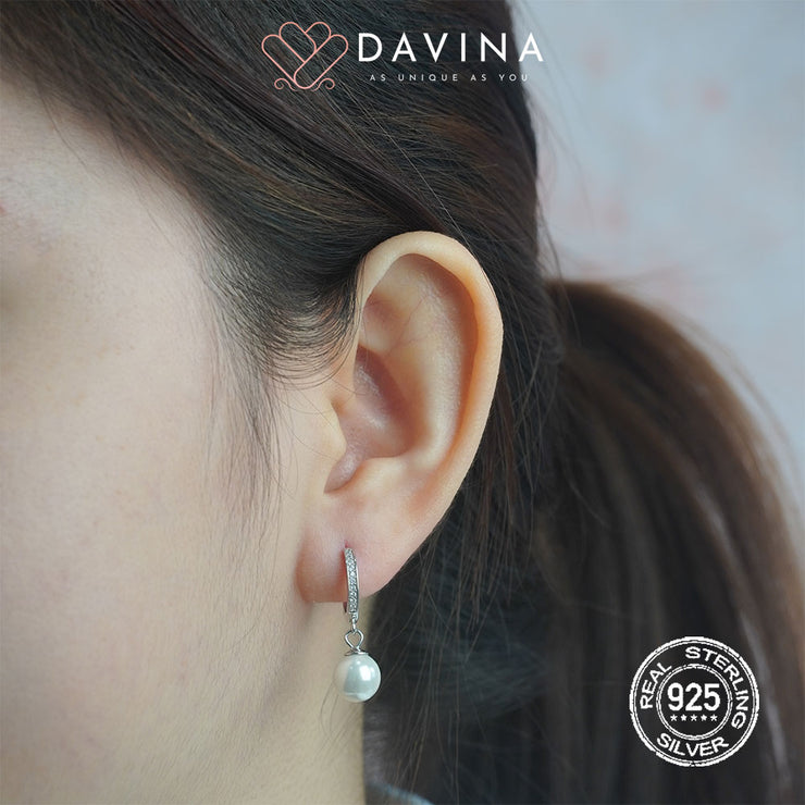 DAVINA Ladies Ocena Earrings Silver Color S925