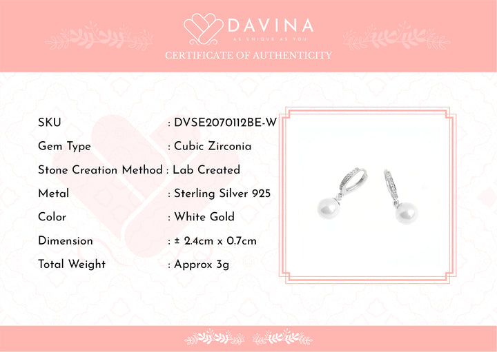 DAVINA Ladies Ocena Earrings Sterling Silver 925