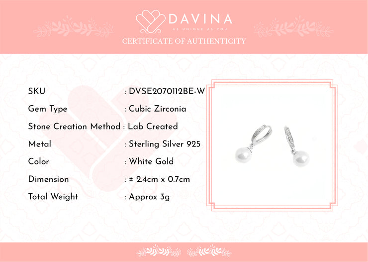 DAVINA Ladies Ocena Earrings Silver Color S925