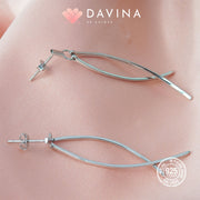 DAVINA Ladies Hanabi Earrings Silver Color S925