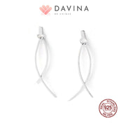 DAVINA Ladies Hanabi Earrings Silver Color S925