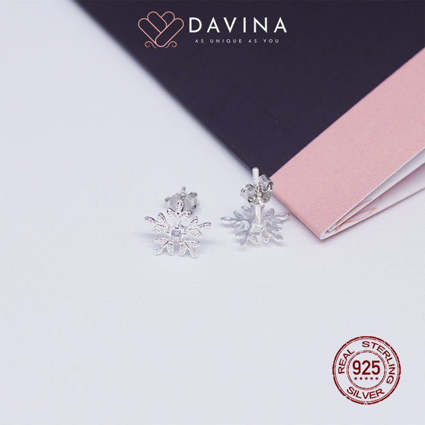 DAVINA Ladies Stella Earrings Sterling Silver 925