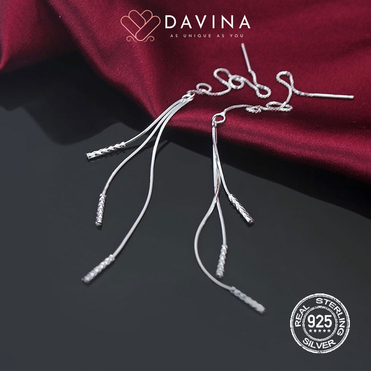 DAVINA Ladies Zevana Earrings Sterling Silver 925