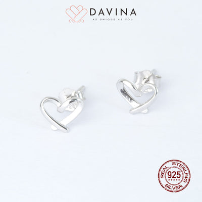 DAVINA Ladies Felove Earrings Silver Color S925