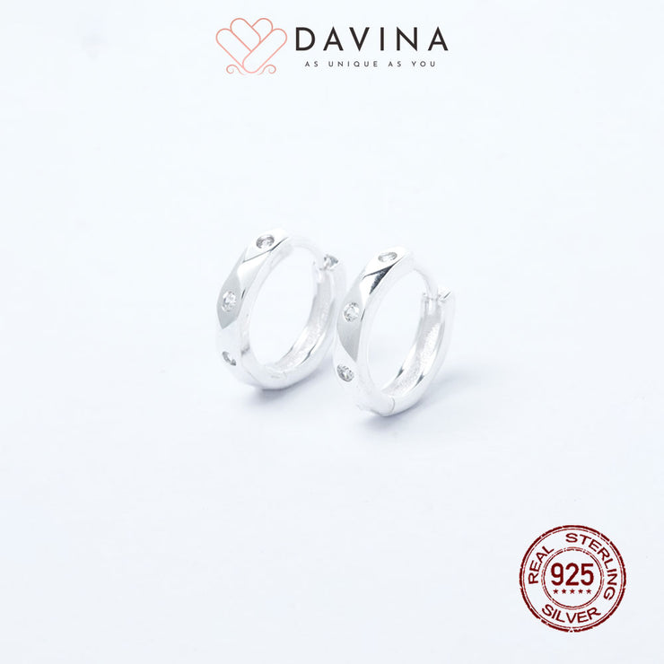 DAVINA Ladies Lara Earrings Sterling Silver 925