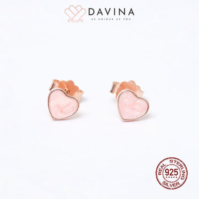 DAVINA Ladies Leiby Earrings Rose Gold Color S925