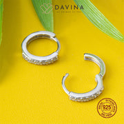 DAVINA Ladies Bertha Earrings Sterling Silver 925