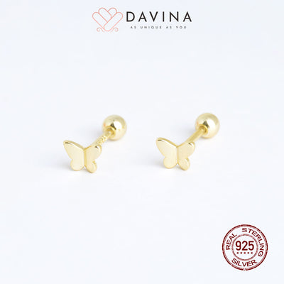 DAVINA Ladies Liora Earrings Gold Color S925
