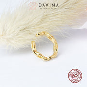 DAVINA Ladies Fay Earrings Gold Color S925