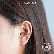 DAVINA Ladies Fay Earrings Gold Color S925