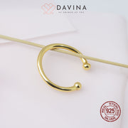 DAVINA Ladies Olin Earrings Gold Color S925