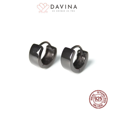 DAVINA Ladies Yuka Earrings Black Color S925