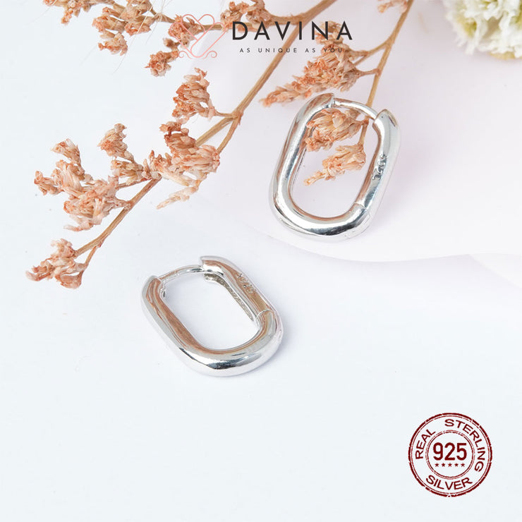 DAVINA Ladies Billie Earrings Silver Color S925
