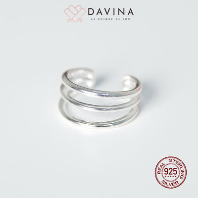 DAVINA Ladies Kyra Earrings Silver Color S925