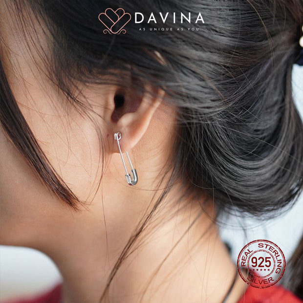 DAVINA Ladies Delice Earrings Silver Color S925