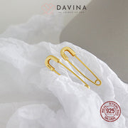 DAVINA Ladies Delice Earrings Gold Color S925