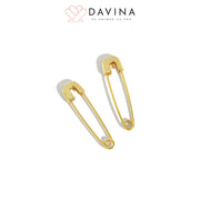 DAVINA Ladies Delice Earrings Gold Color S925