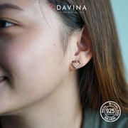 DAVINA Ladies Ivelle Earrings Rose Gold Color S925