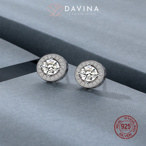 DAVINA Ladies Lux Earrings Sterling Silver 925