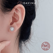 DAVINA Ladies Lux Earrings Sterling Silver 925