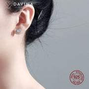 DAVINA Ladies Lux Earrings Silver Color S925
