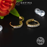 DAVINA Ladies Belinda Earrings Gold Color S925