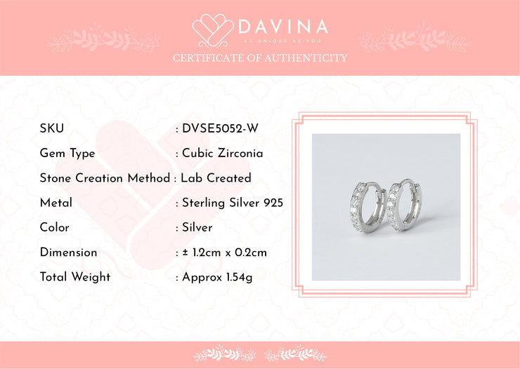 DAVINA Ladies Belinda Earrings Sterling Silver 925