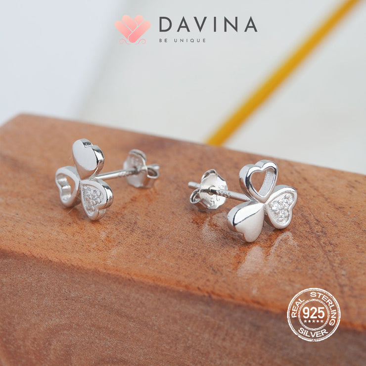 DAVINA Ladies Elver Earrings Silver Color S925