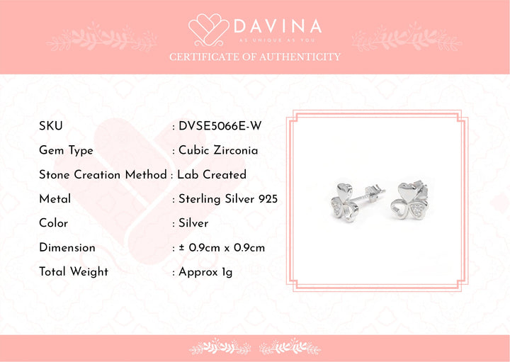 DAVINA Ladies Elver Earrings Sterling Silver 925