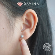 DAVINA Ladies Leilanie Earrings Silver Color S925