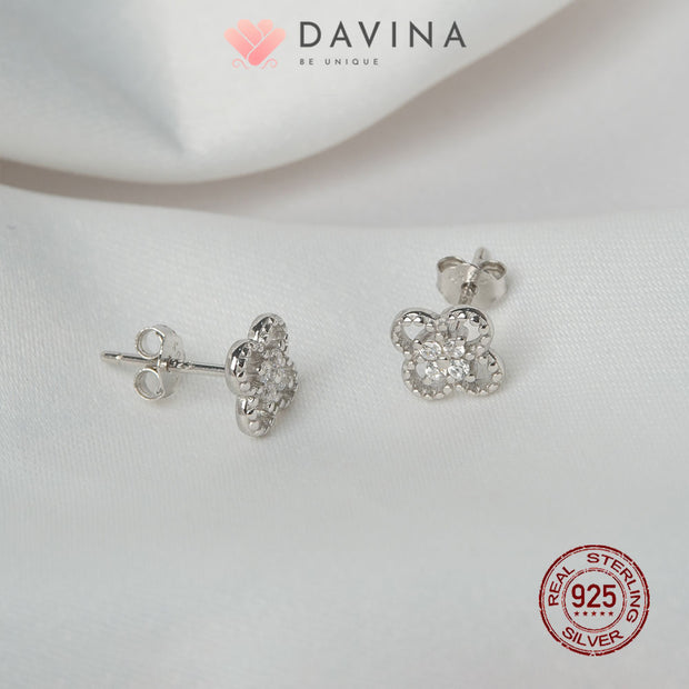 DAVINA Ladies Dianey Earrings Sterling Silver 925