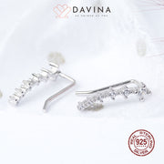 DAVINA Ladies Poppy Earrings Small Sterling Silver 925