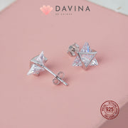 Davina Ladies Ruth Earrings Silver Color S925